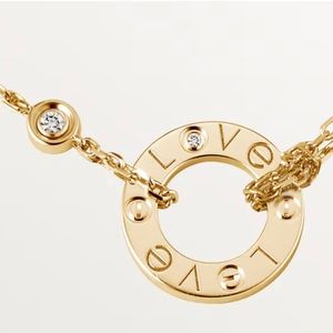 Cartier love necklace used for one month final sale has receipt